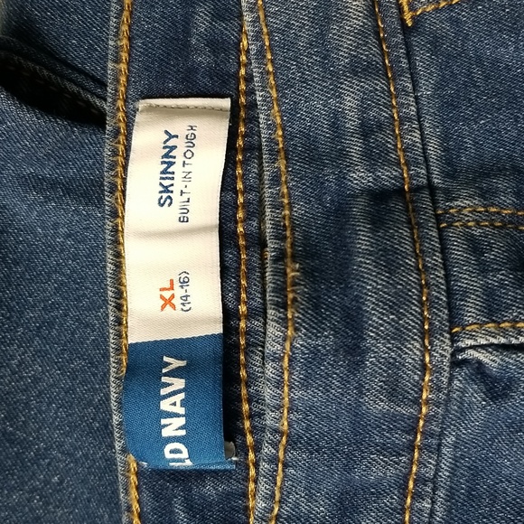 Old Navy Girl's Skinny Jeans Medium Wash Size XL (14-16) - Picture 7 of 14
